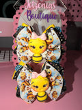 Bee Set Hair Bows - Handmade Bows with Alligator Clips