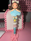 Blue Fairy Clay Doll Pen