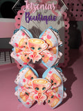 Set Hair Bows - 3" Handmade Bows with Alligator Clips