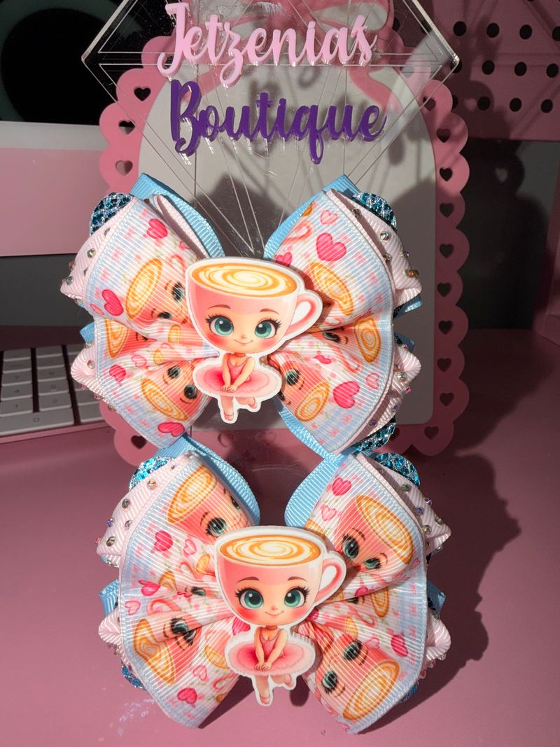 Set Hair Bows - 3" Handmade Bows with Alligator Clips